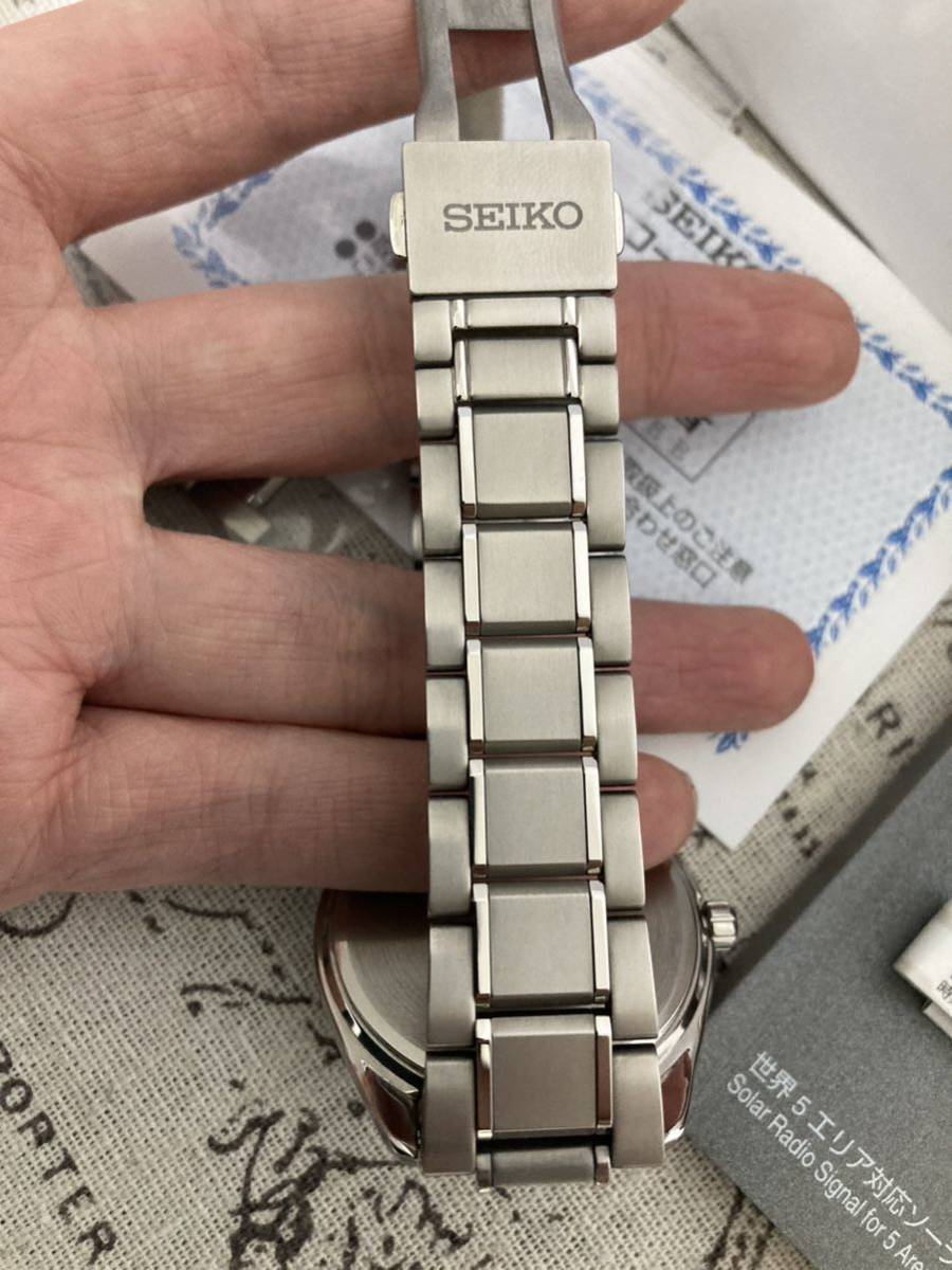 超美品 未使用 最新モデル SEIKO セイコー チタン 電波ソーラー 超美品 未使用 最新モデル SEIKO セイコー チタン 電波ソーラー
