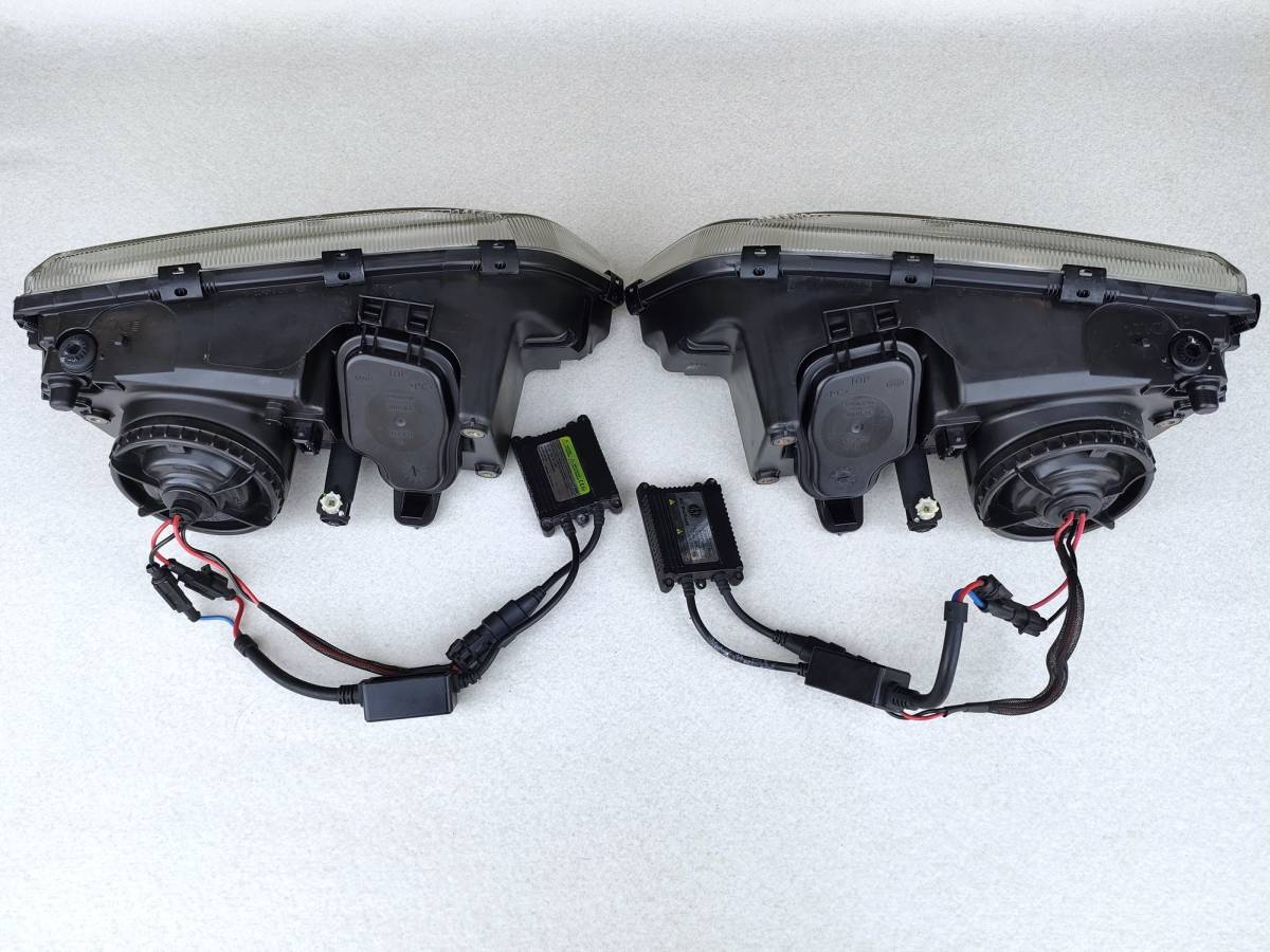  Volvo S,V70(8B) original head light left right set optical axis adjustment gear operation OK lens cut right steering wheel car low beam HID kit 