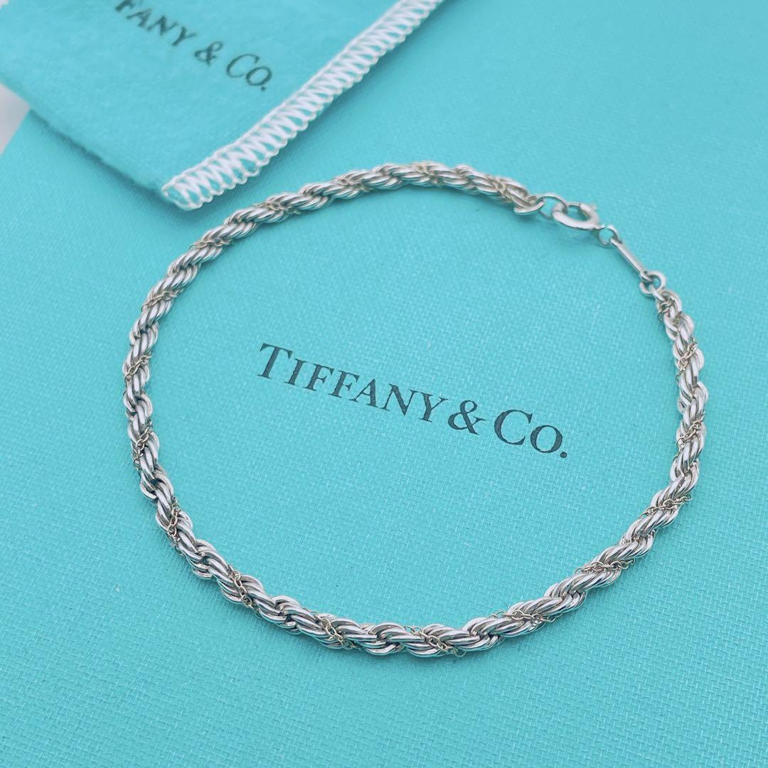 【極美品】Tiffany & Co. ツイスト ブレスレット K18 コンビの画像1
