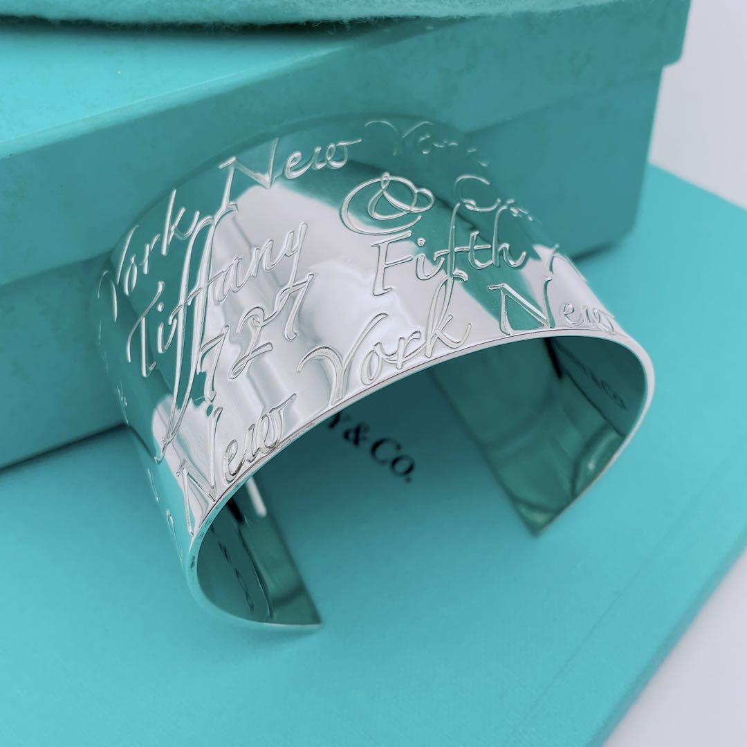 極美品】希少 Tiffany & Co バングル ノーツ ワイド シルバー|Yahoo 極美品】希少 Tiffany & Co バングル ノーツ ワイド シルバー|Yahoo