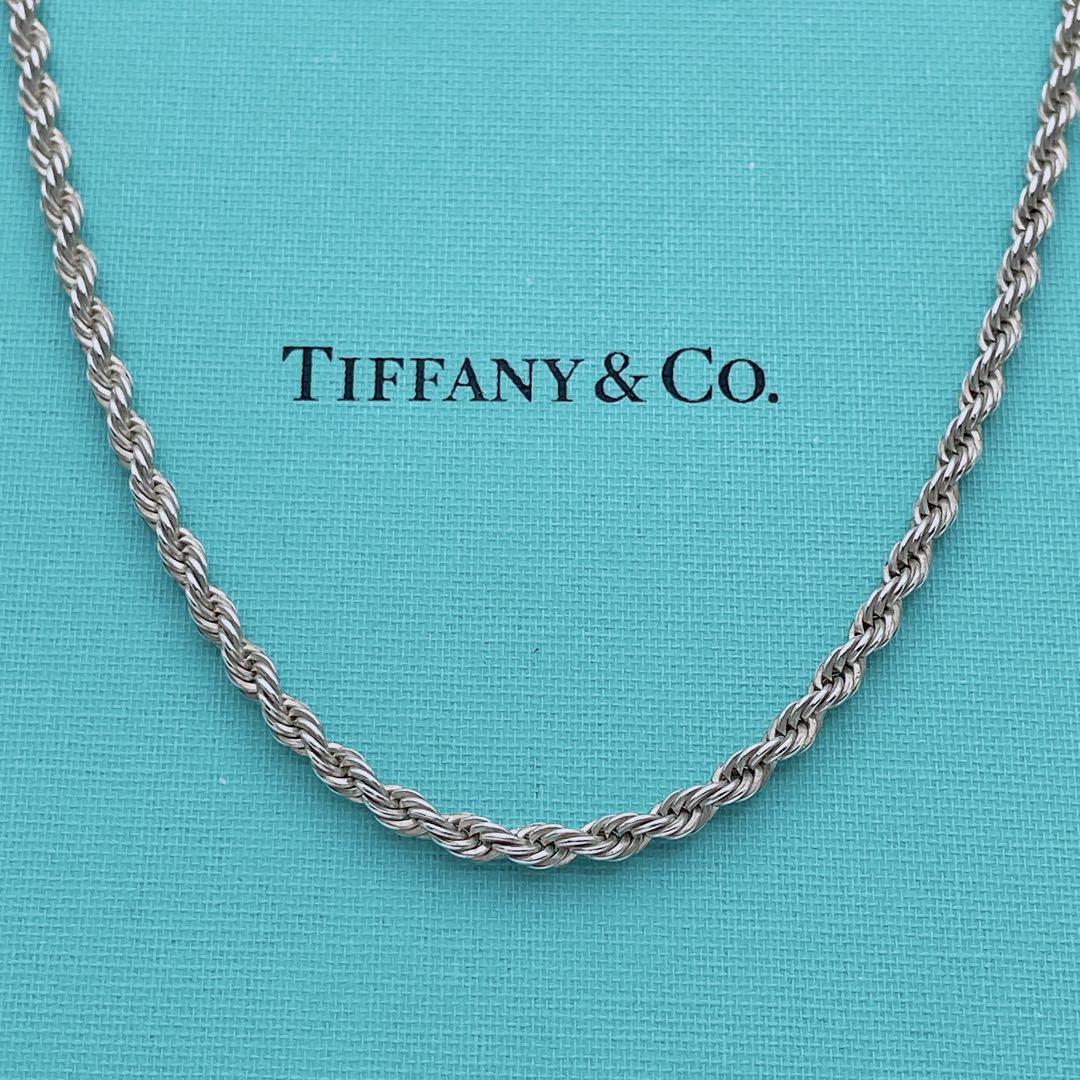 【極美品】Tiffany & Co.　ツイスト　チェーン　　シルバー　ネックレス