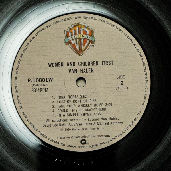 【LP/国内盤】Van Halen / Women And Children First (暗黒の掟)_画像5