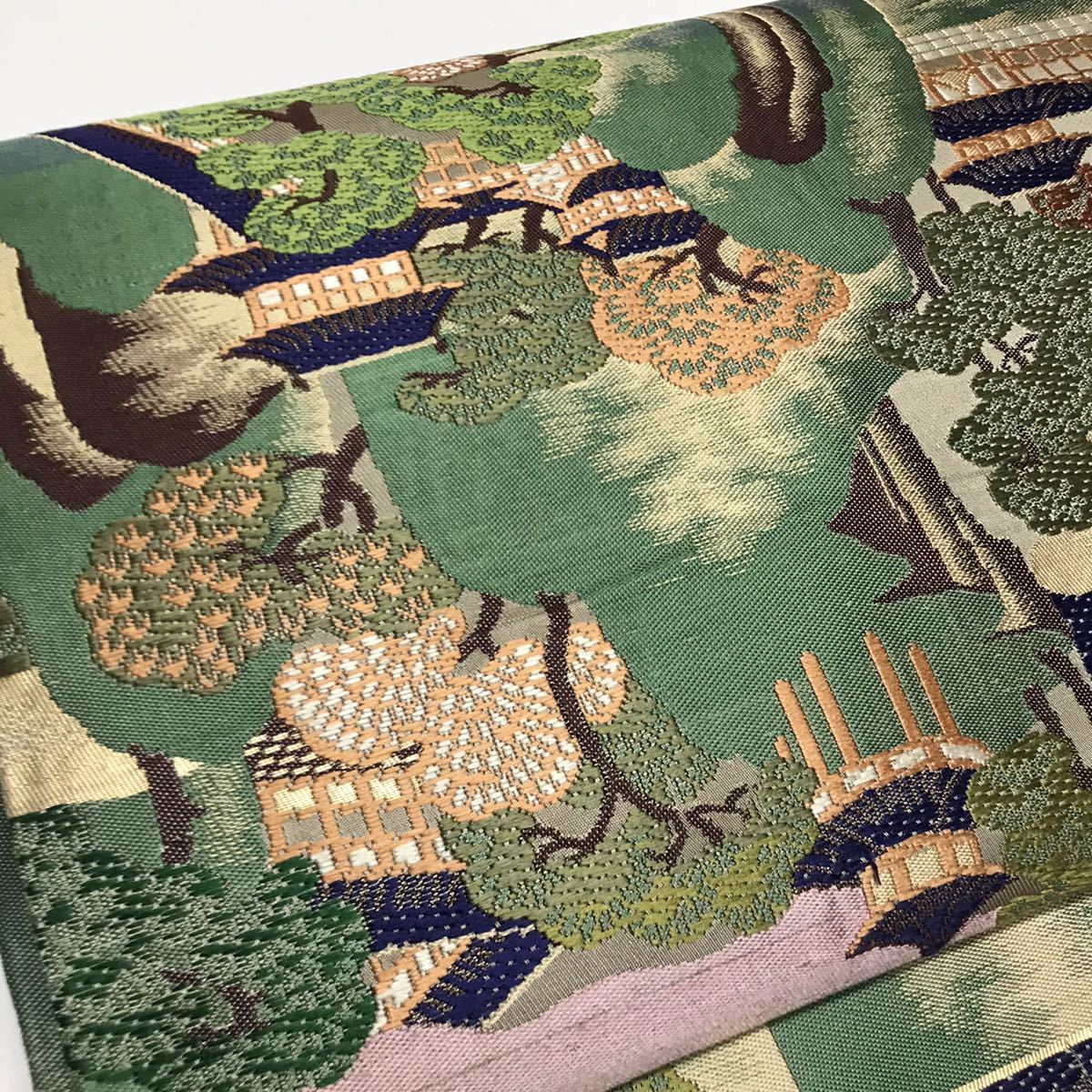 B109 maru obi пейзаж map переделка рукоделие ткань украшение ткань времена . старый . старый ткань античный гобелен инструмент для проволоки wa