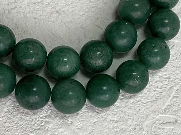 美品 天然石 グリーンメノウのネックレス 緑瑪瑙 パワーストーン 40cm/81g シルバーの留め具 長期自宅保管品の画像5
