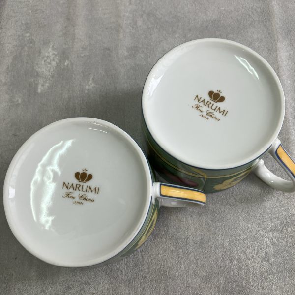 ☆NARUMI ケーキプレート5枚/大プレート/カップ/Fine China JAPAN ナルミ 8点まとめて！洋食器 絵変り 雑貨 お皿 アンティーク 保管品の画像9