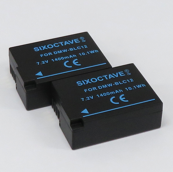 DMW-BLC12　Panasonic　互換バッテリー　2個　DMC-G5 DMC-G6 DMC-G7 DMC-FZ200 DMC-FZ300 DMC-FZ1000_画像1