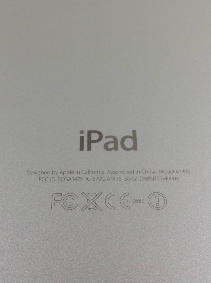 S4040●Apple アップル iPad Air 第1世代 Wi-Fi+Cellularモデル タブレット A1475 【ジャンク】_画像4