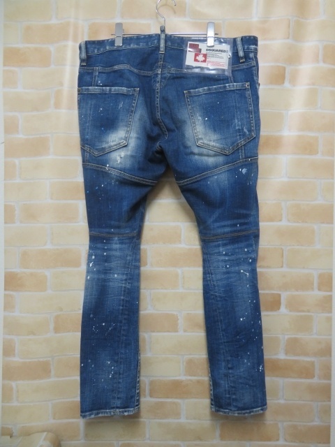 DSQUARED2 ディースクエアード Tidy Biker Jean ジーンズ スキニー ブルー 52 111379253■_画像2