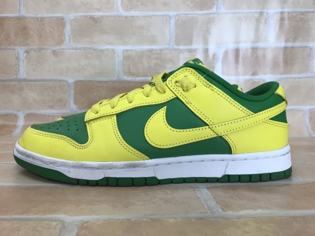 NIKE ナイキ DUNK LOW RETRO BTTYS スニーカー DV0833-300 イエロー グリーン UK7.5 26.5cm 44798687＃5の画像2