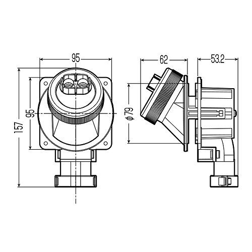 【未使用品】未来工業 LUBボックス10個セット GB6-0710W 取付穴φ80mm 適合壁厚9～35mm ユニットバス追焚き 追い焚き■Κ_画像5