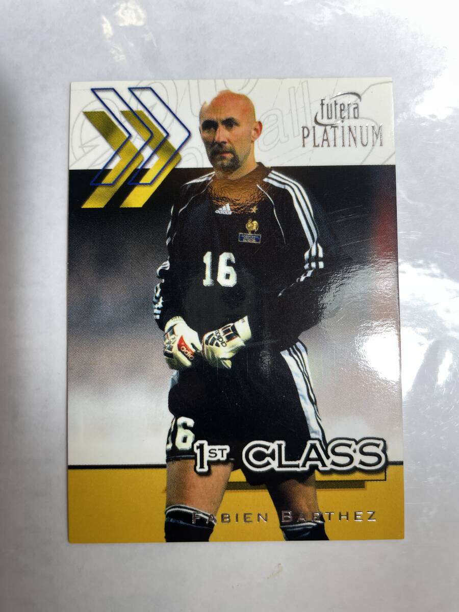 futera PLATINUM2001 WORLD STARS FIRST CLASS FABIEN BARTHEZ BESE CARD 1 ファビアン バルデス フテラ プラチナム フランスの画像1