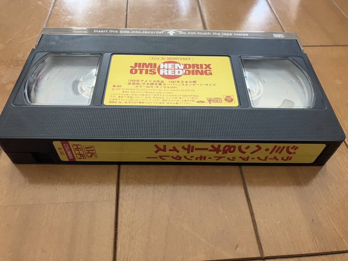 VHS　Live at MONTEREY　JIMI HENDRIX　 OTIS REDDING_画像4