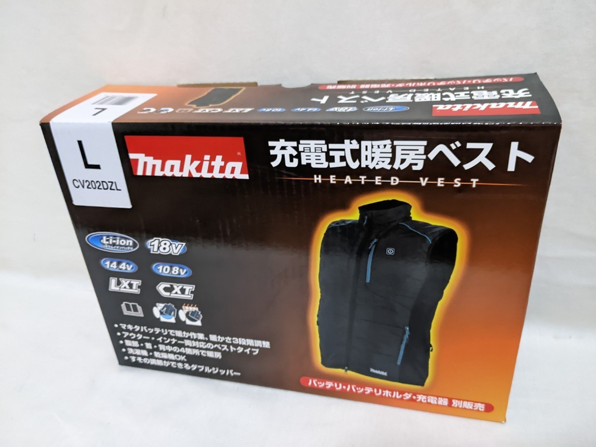 【※試着品※】MAKITA マキタ『暖房ベストCV202DZL』サイズＬ ブラック 本体のみ☆_画像10