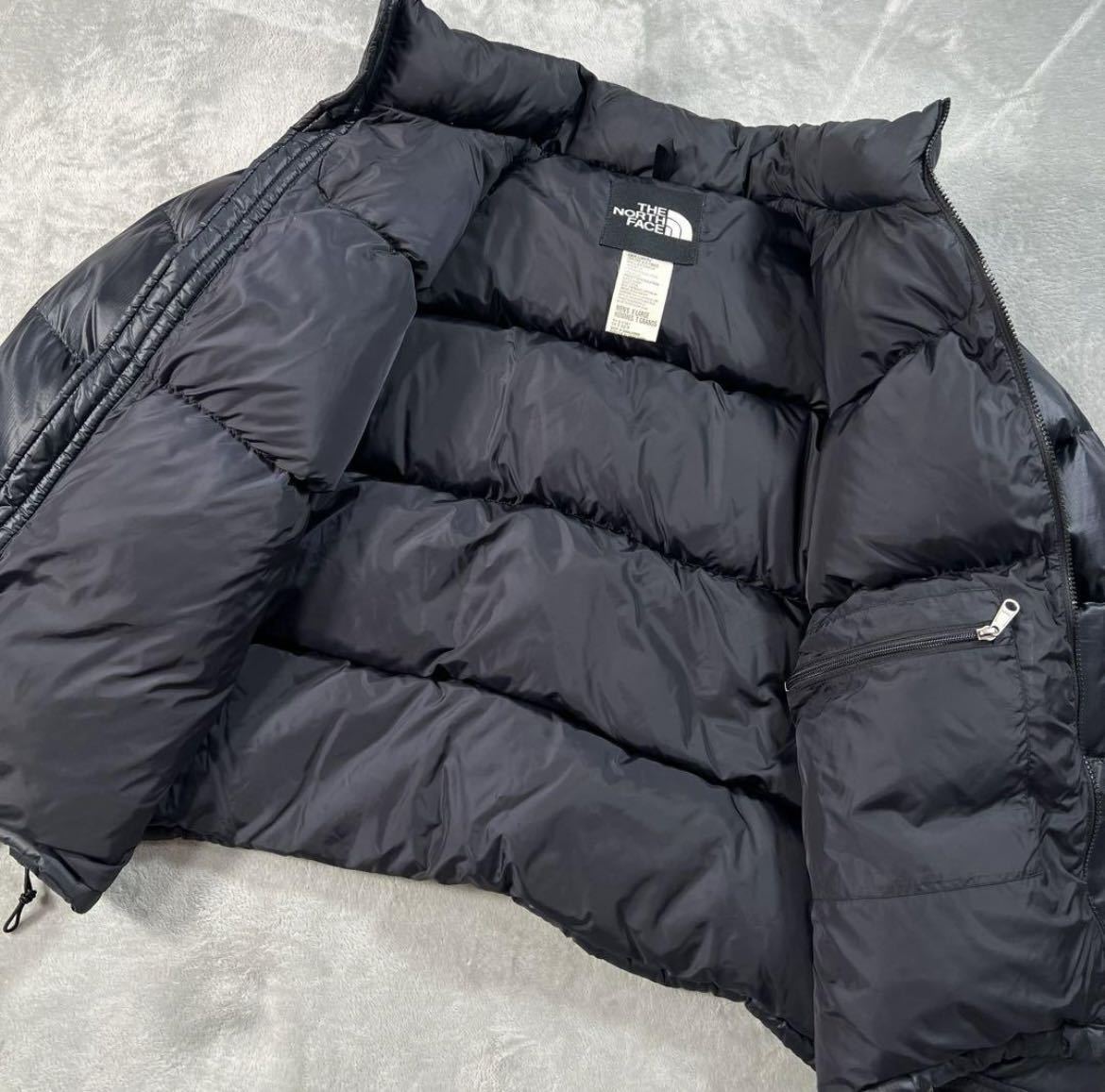 1円　美品　THE NORTH FACE ザノースフェイス　ダウンジャケット　700フィル　 ヌプシ XLサイズ　黒　ブラック　6700_画像3