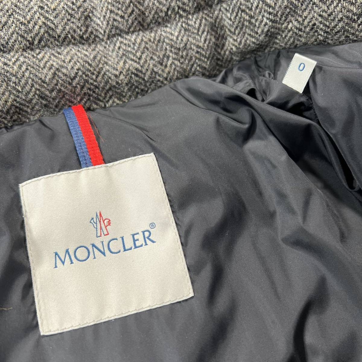 1円〜　極美品　MONCLER CHIMAY GIUBBOTTO モンクレール ダウンジャケット　グレー系　0サイズ　6986_画像6