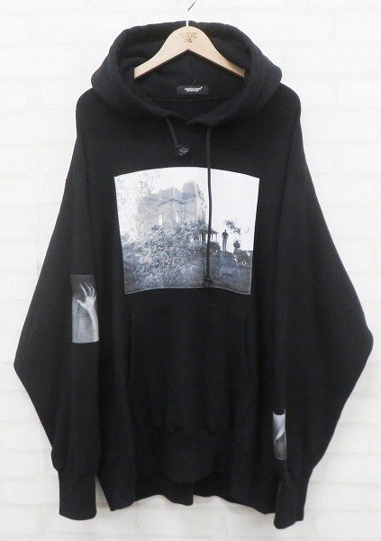 8T0065/UNDERCOVER×PSYCHO 脇フライスHOODIE PSYCHOJQパッチ UC2B4812-1 アンダーカバー サイコ スウェットパーカー_画像2