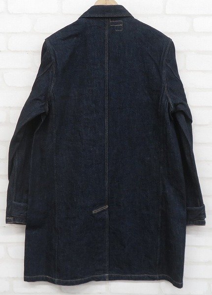 3J3694/未使用品 FREEWHEELERS Baldwin WORK COAT 2221012 フリーホイーラーズ ボールドウィン デニムワークコート_画像3