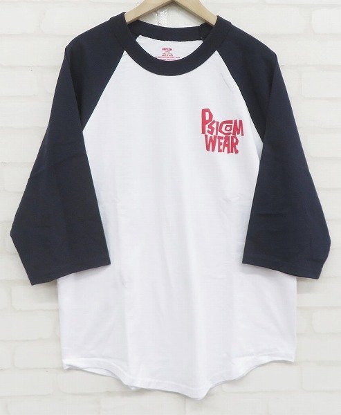 8T0004【クリックポスト対応】未使用品 Psicom ベースボールTシャツ サイコム_画像2