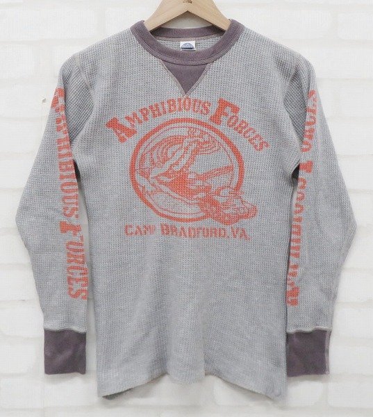 7T9675/TOYS McCOY AMIPHIBIOUS FORCES サーマルTシャツ トイズマッコイ_画像2