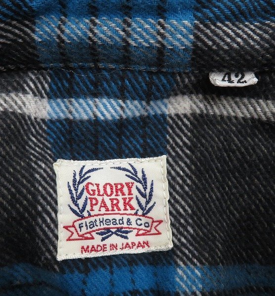 7T9690/THE FLAT HEAD GLORY PARK Western flannel shirt Flat Head g lorry park 