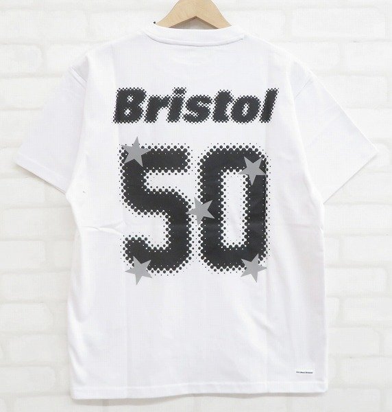 7T9789【クリックポスト対応】新品 F.C.Real Bristol 50 LETTERED EMBLEM TEE FCRB ブリストル Tシャツ ソフネット_画像2