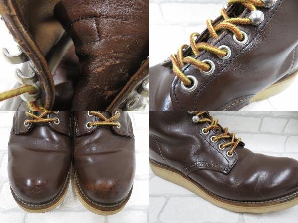 2S8717/RED WING 8132 セッターブーツ USA製 レッドウイング プリント羽根タグ_画像10