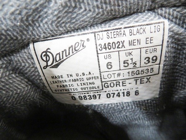 2S8867/ Danner 34602X DJ Sierra black light white tag Danner DJ SIERRA BLACK LIGHT boots 