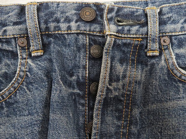 3P5405/JELADO 66 Denim Vintage Finish ジェラード ユーズド加工デニムパンツ_画像6