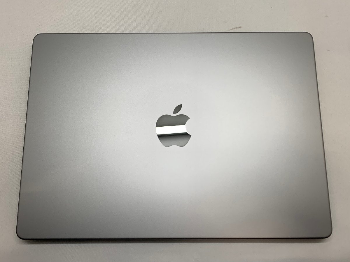 １円スタート！！《M1Pro搭載》Apple MacBook Pro A2442 (14-inch, 2021) UKキーボード スペースグレイ [Nmc]_シール痕