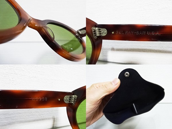 廃盤 希少 良品 B&L W0958 レディース レイバン #3 ビィウィッチング ボシュロム RayBan BEWITCHING USA アメリカ ビンテージ サングラス_画像10