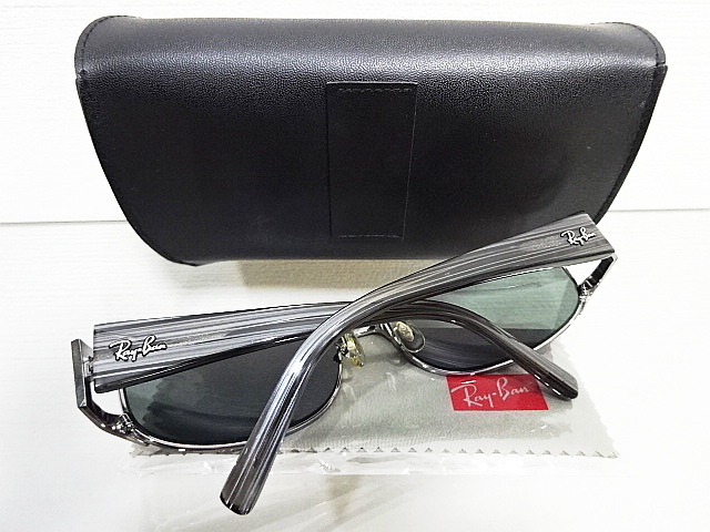 廃盤 正規品 良品 人気 レイバン RB3396 004/71 60口17 ガンメタル グレーストライプ RAYBAN サングラス イタリア 絶版/RB3397_画像2