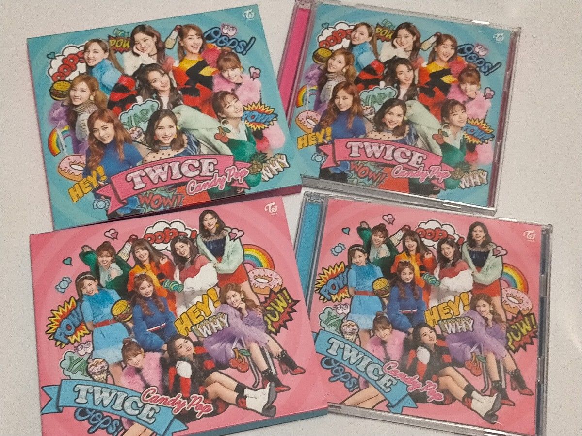 twice CD DVD 4枚 candypop 通常盤 初回限定盤 A B wake me up 初回限定盤 A