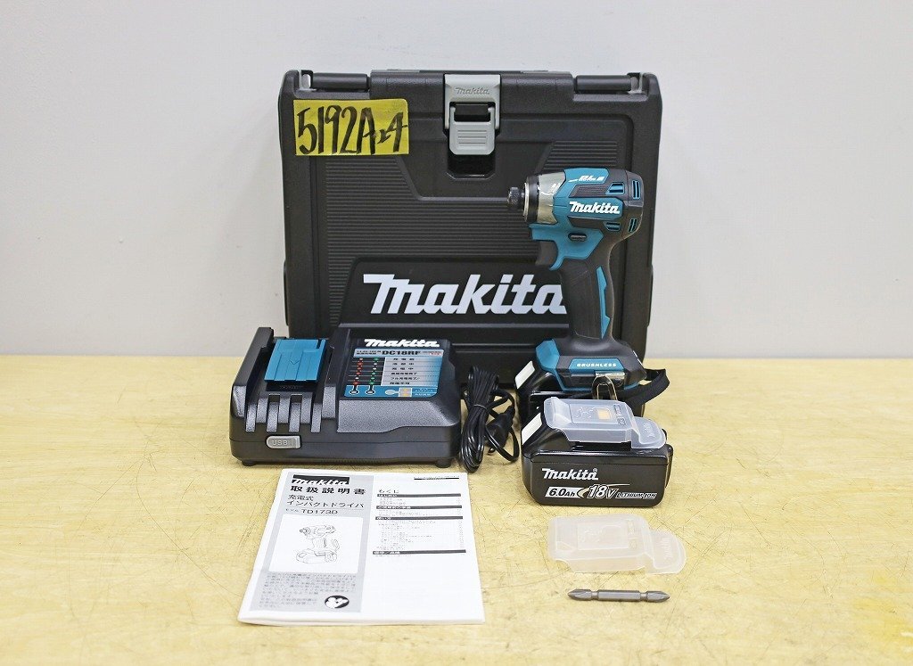 5192A24 未使用 makita マキタ 充電式インパクトドライバ TD173DRGX