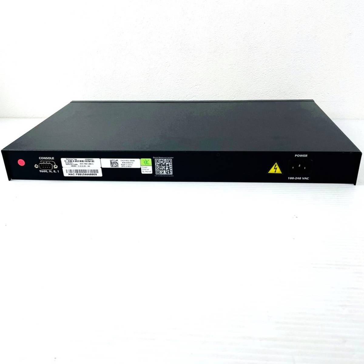 □24【通電OK】DELL PowerConnect 2848 スイッチ switch マネージド L2/L3 Gigabit Ethernet (10/100/1000) 1U ブラック 黒 デルの画像5