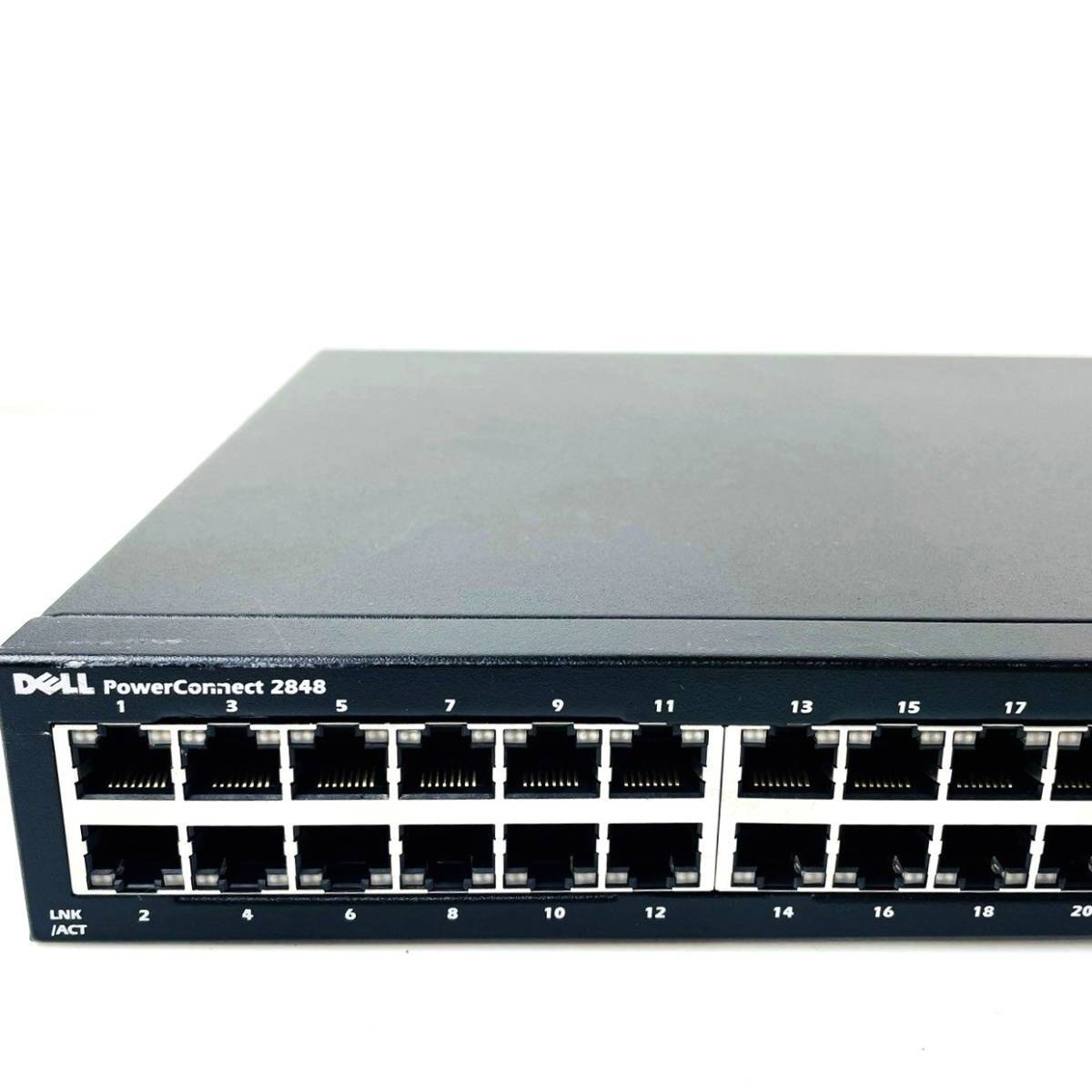 □24【通電OK】DELL PowerConnect 2848 スイッチ switch マネージド L2/L3 Gigabit Ethernet (10/100/1000) 1U ブラック 黒 デルの画像4