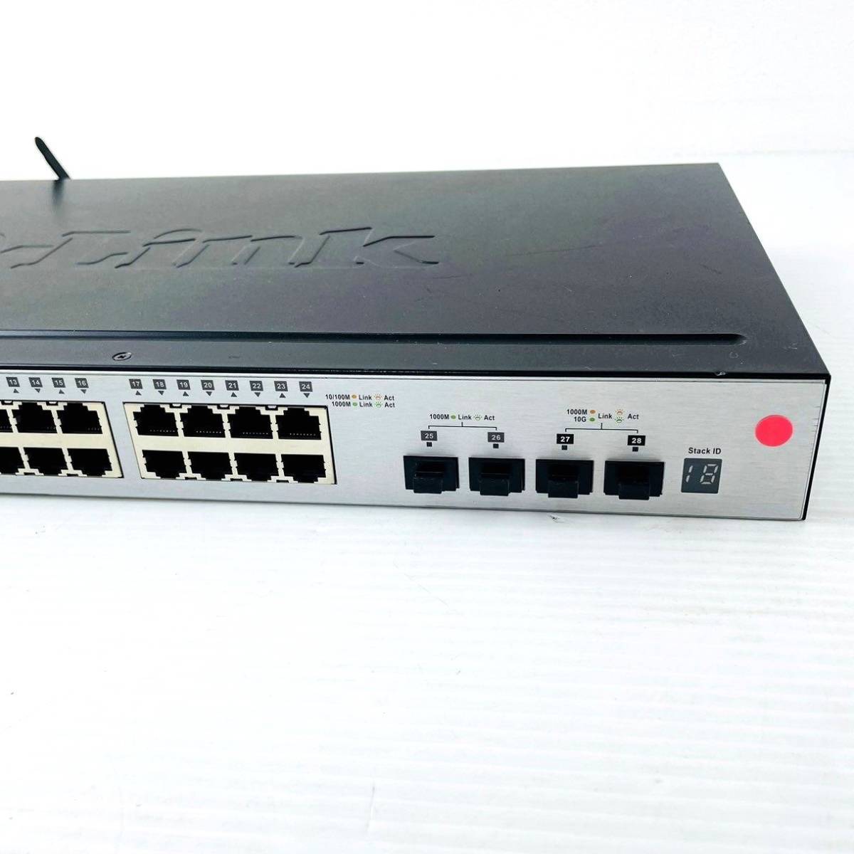 □19【通電OK】D-Link DGS-1510-28 スイッチ switch 28ポート IPv6対応 L2機能 帯域制御 802.1pプライオリティキュー ディーリンク_画像5