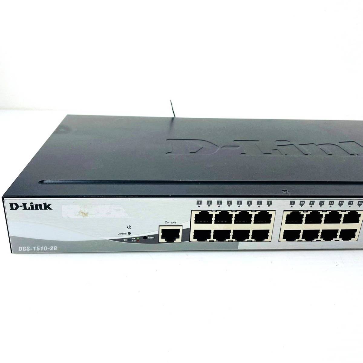 □19【通電OK】D-Link DGS-1510-28 スイッチ switch 28ポート IPv6対応 L2機能 帯域制御 802.1pプライオリティキュー ディーリンクの画像4
