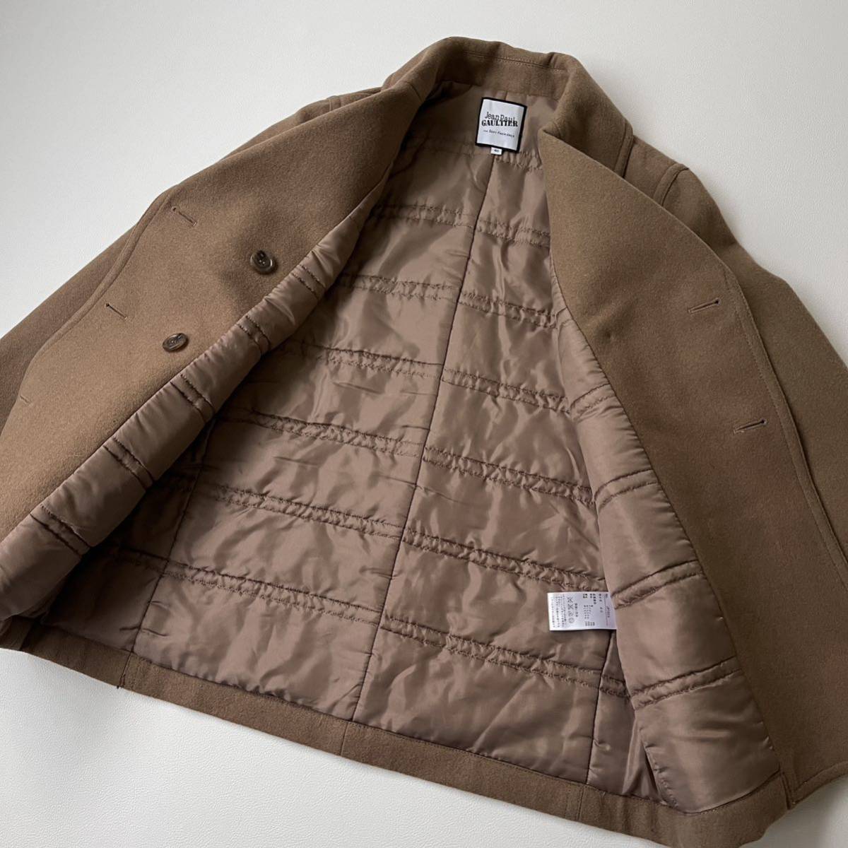 美品 Jean Paul GAULTTER ジャンポールゴルチエ ロングコート ピーコート Pコート ウール 中綿入り アウター ブルゾン レディース 美品 Jean Paul GAULTTER ジャンポールゴルチエ ロングコート ピーコート Pコート ウール 中綿入り アウター ブルゾン レディース