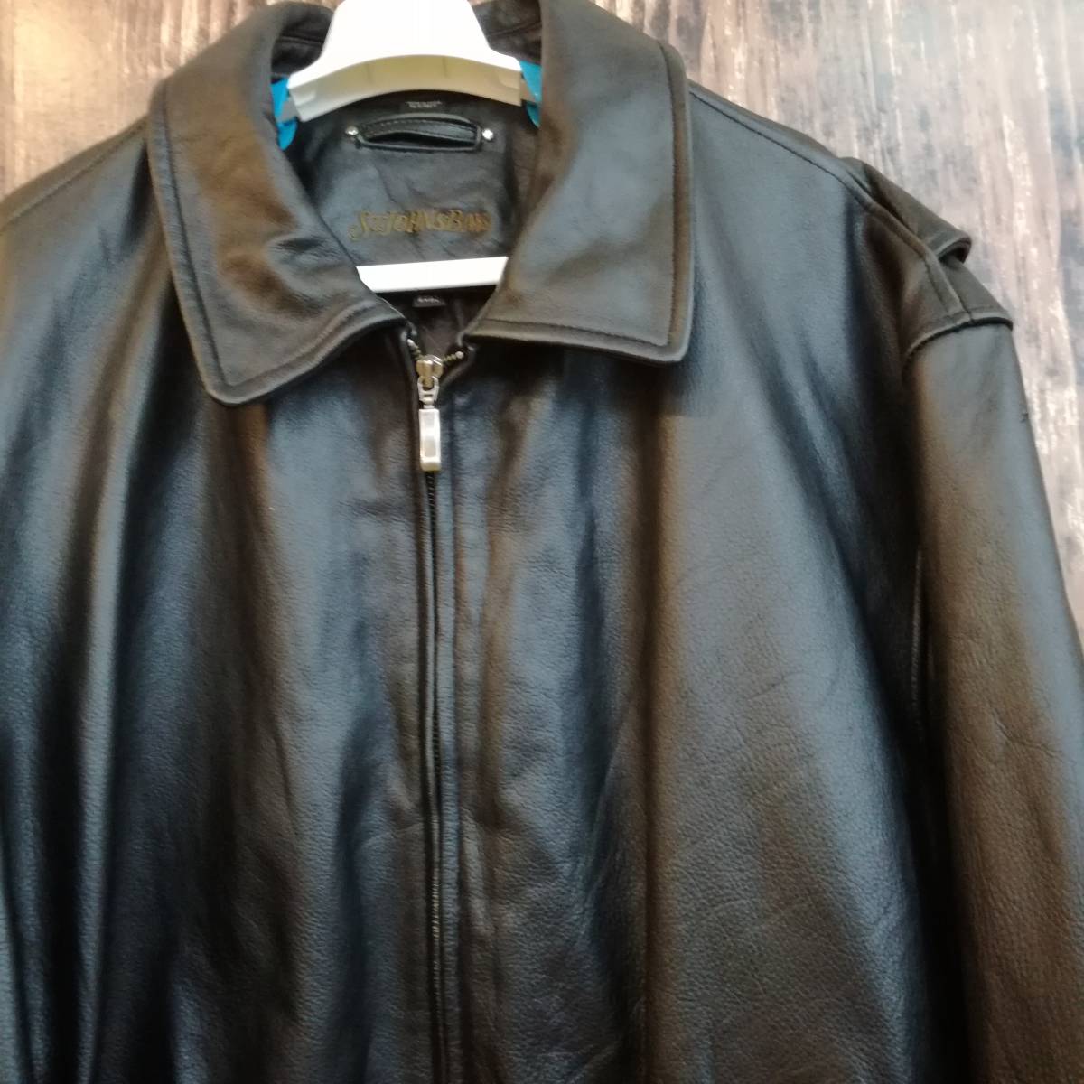 80s 90s ST JOHN'S BAY レザージャケット ライダース USA 2XLT 80s 90s ST JOHN'S BAY レザージャケット ライダース USA 2XLT