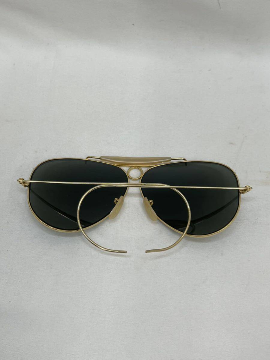 KT0226 Ray-Ban/レイバン サングラス RB3138 ゴールド系 シューター ティアドロップ ケース付き_画像5