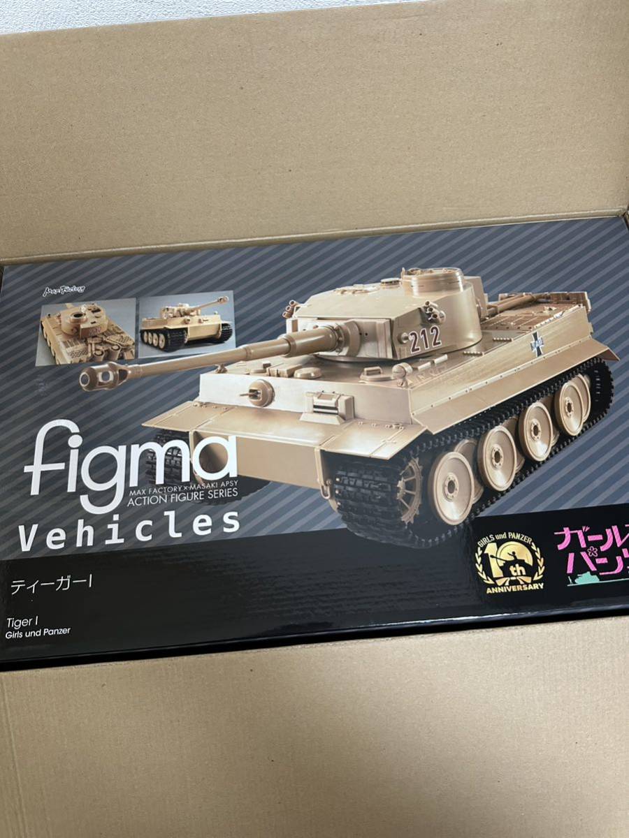 ほぼ新品　figma Vehicles ガールズ&パンツァー ティーガーI 1/12スケール　TigerI 戦車　プラモデル　MaxFactory ガルパン_画像1