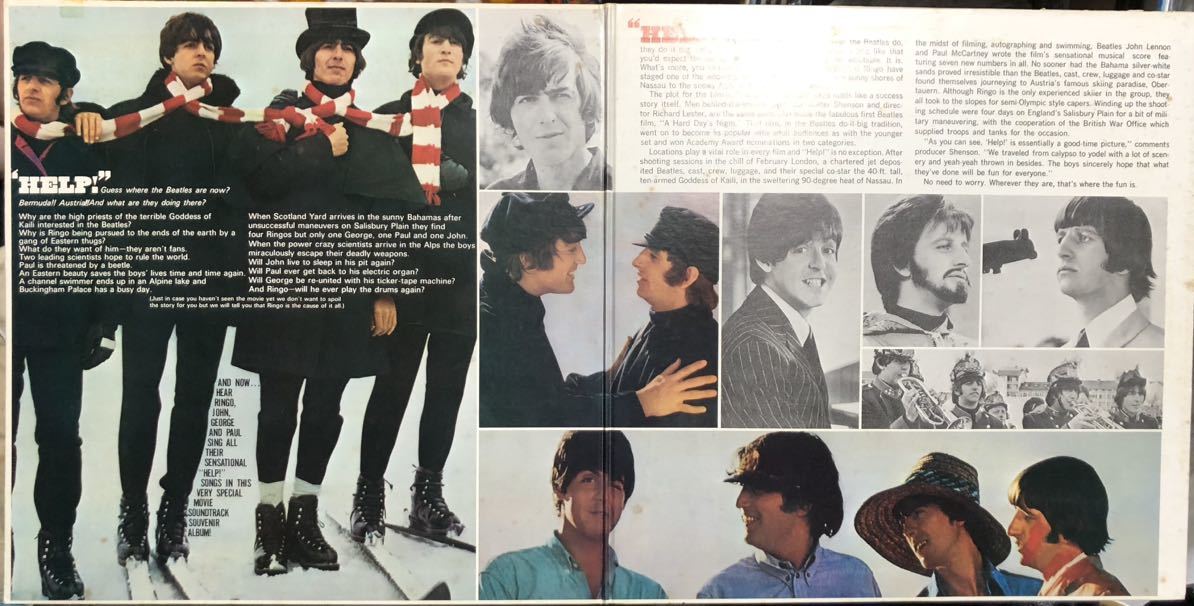 同梱歓迎 ビートルズ 『ヘルプ！』HELP！ Beatles AP-80060 アメリカ編集盤 国内盤 LP レコード 黒盤 帯なし ジャケに裂けあり_画像3