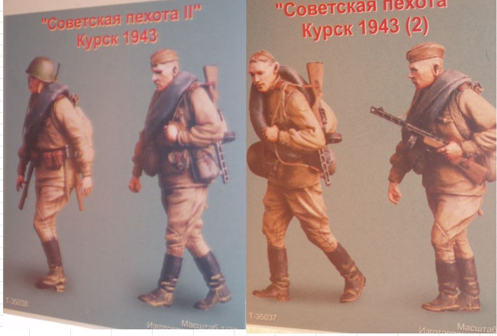 1/35 ソビエト軍歩兵4体セット クルスク1943(タンク)