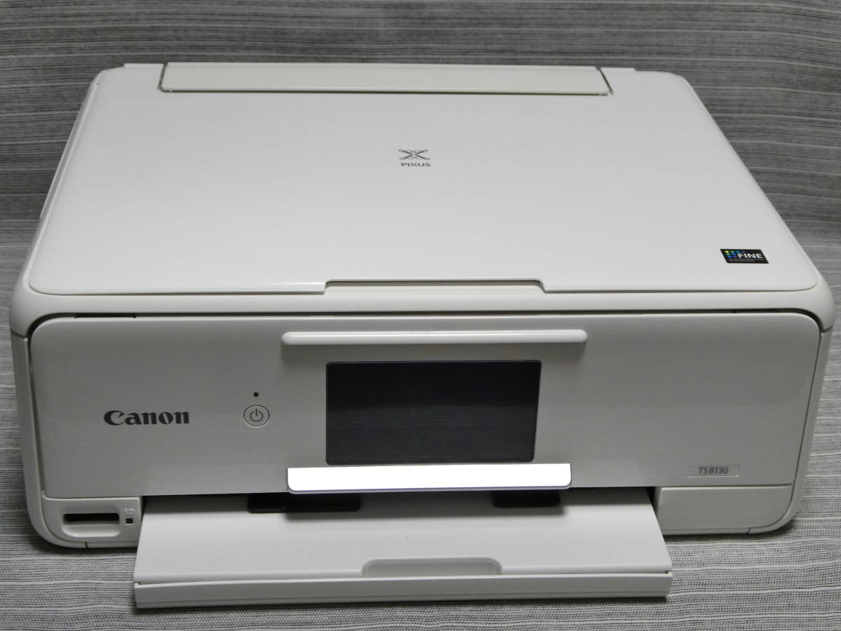 キヤノン PIXUS TS8130-W 6色インク 複合プリンター Canon USED _画像1