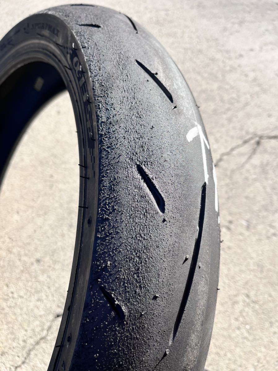 【中古】ダンロップ　SPORTMAX α-13 SP Hレンジ110/70R17 150/60R17 前後セット 17.16年製造 250cc対応タイヤ JP250 ⑨_画像4