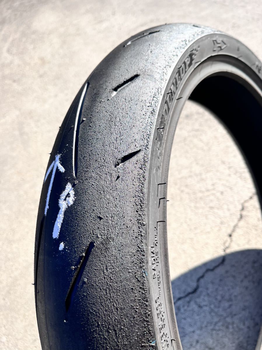 【中古】ダンロップ　SPORTMAX α-13 SP Hレンジ110/70R17 150/60R17 前後セット 17.16年製造 250cc対応タイヤ JP250 ⑨_画像3