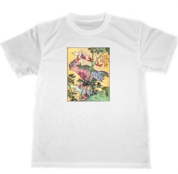 竹原春泉　絵本百物語　波山　怪鳥　ドライ　Tシャツ　日本の妖怪　妖怪　グッズ_画像1