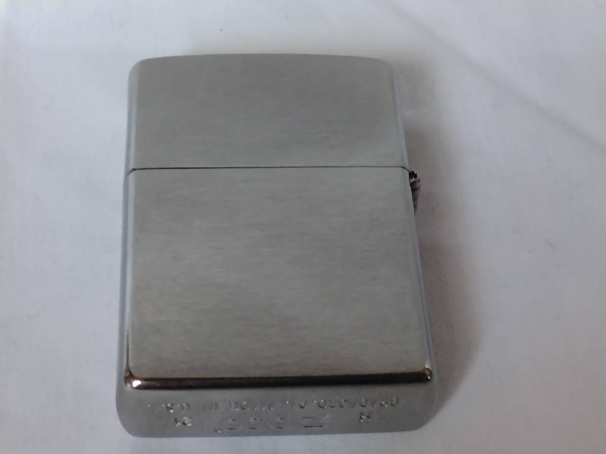 プレーン 1円スタート Zippo シルバー ジッポー フリント純正新品交換済み_画像2