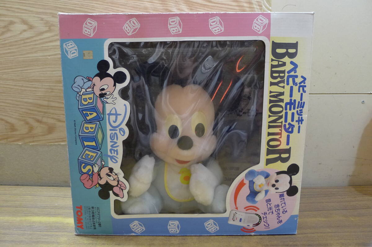 BB416 TOMY/ Tommy baby Mickey * детский монитор младенец видеть защита палец Jim коробка,AC ADAPTER×2 пунктов рабочее состояние подтверждено /100