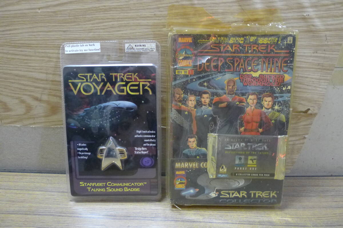 BB057 MARVEL COMICS STAR TREK VOYAGER スタートレック ジェネレーションズ コミュニケーター 1994年＋スペース・ナイン ケース付/80_画像1